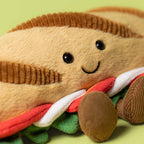 Peluche Amuseables Caprese Baguette Arthur mon héros