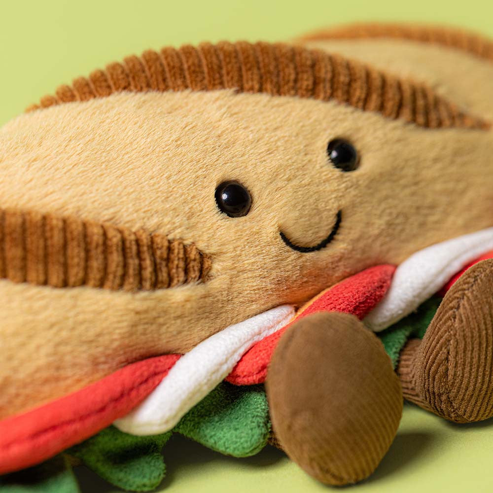 Peluche Amuseables Caprese Baguette Arthur mon héros