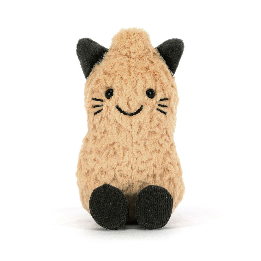 Amuseables peanut cat - peluche cacahuète chat