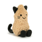 Amuseables peanut cat - peluche cacahuète chat