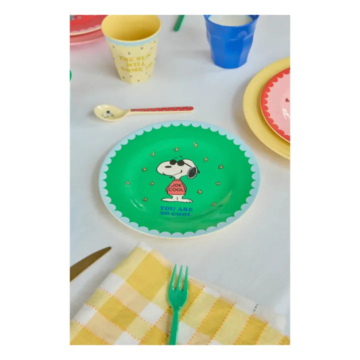 Assiette SNOOPY "YOU ARE SO COOL verte