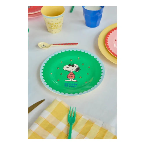 Assiette SNOOPY "YOU ARE SO COOL verte