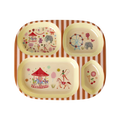 Assiette Enfant 4 Compartiments "FUN FAIR" rose