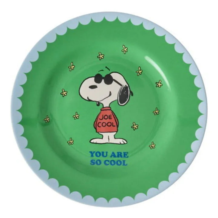 Assiette SNOOPY "YOU ARE SO COOL verte