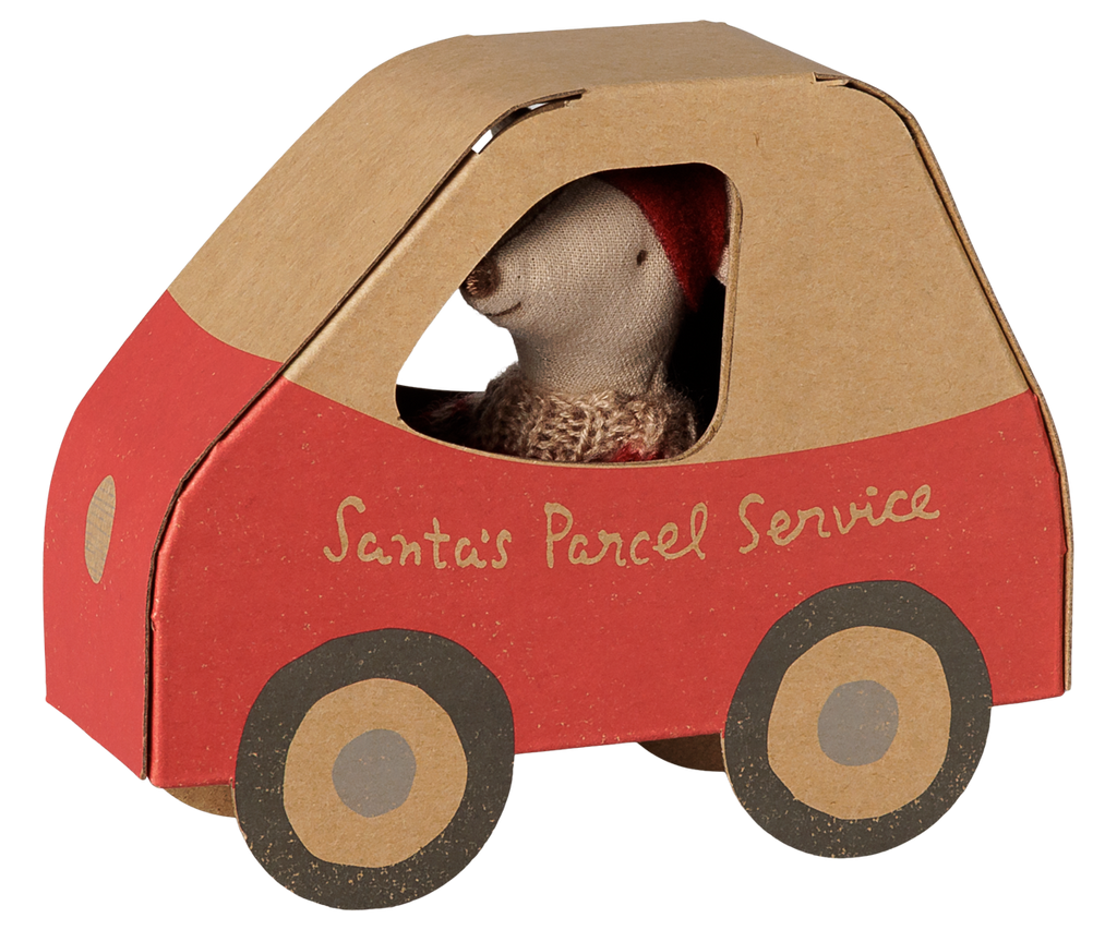 Souris de Noël, Petite sœur dans une boîte en forme de voiture