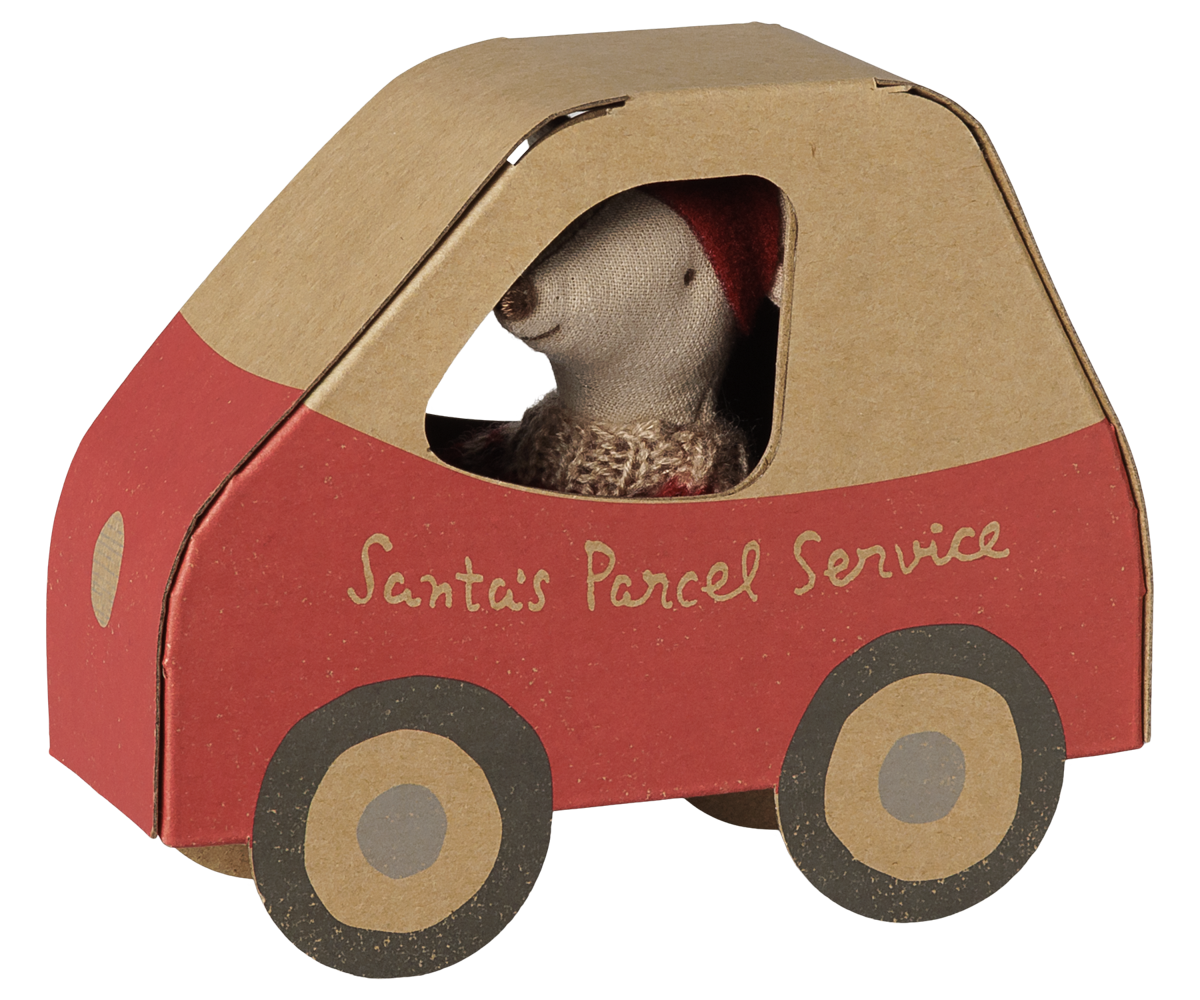 Souris de Noël, Petite sœur dans une boîte en forme de voiture