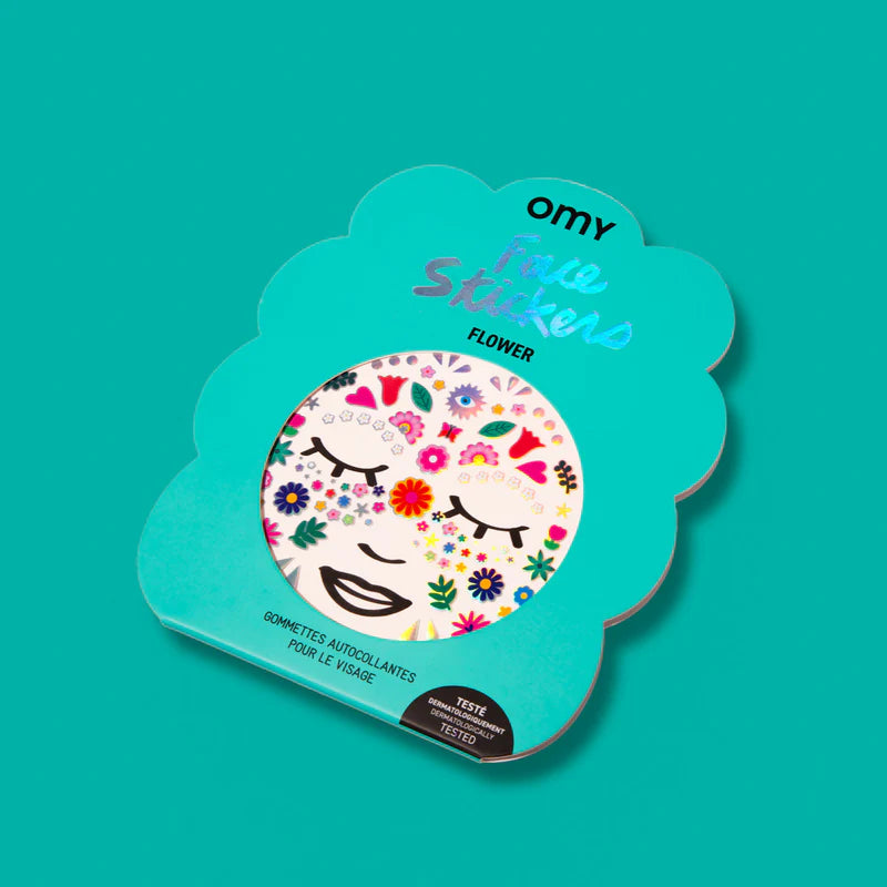 Face Stickers Flowers - Gommettes autocollantes pour le visage