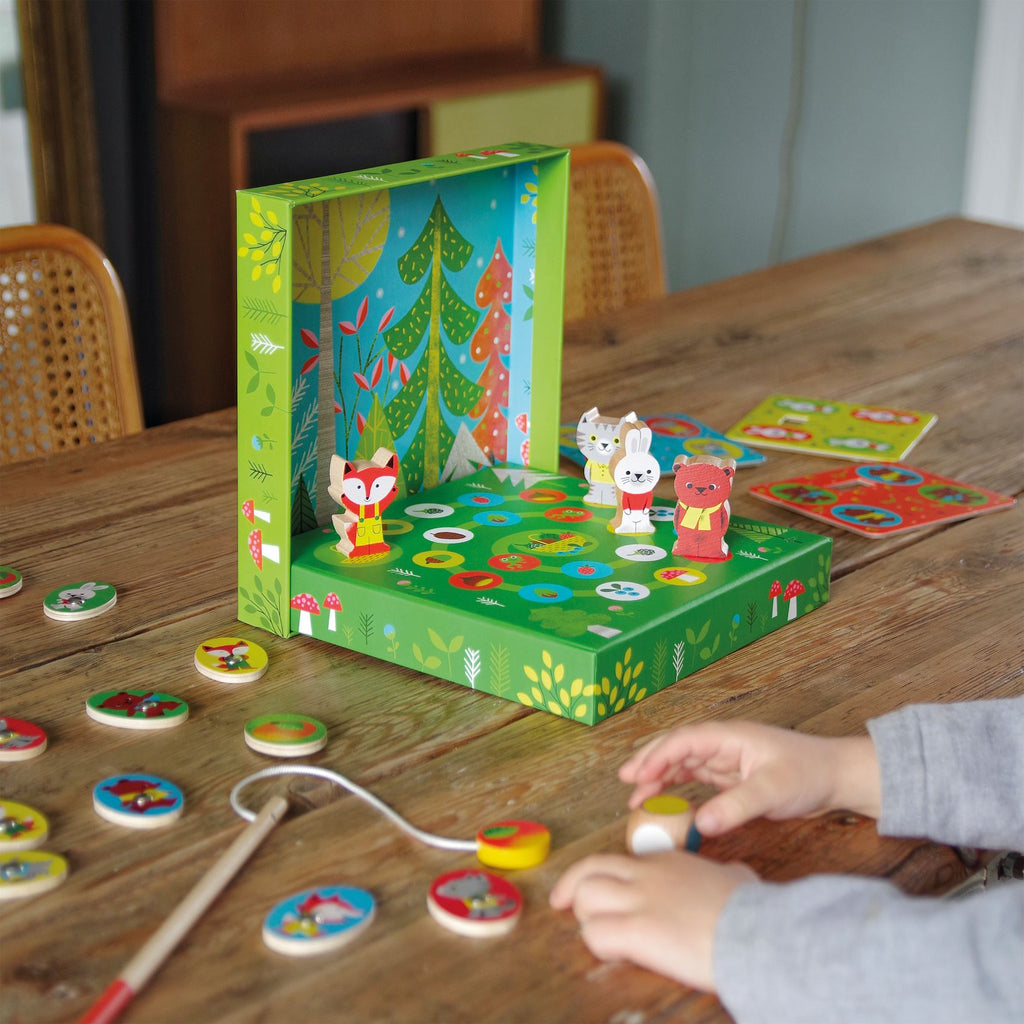 Boîte de 4 jeux Ludo Wood