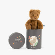 Peluche ours Arthur dans sa jolie boîte