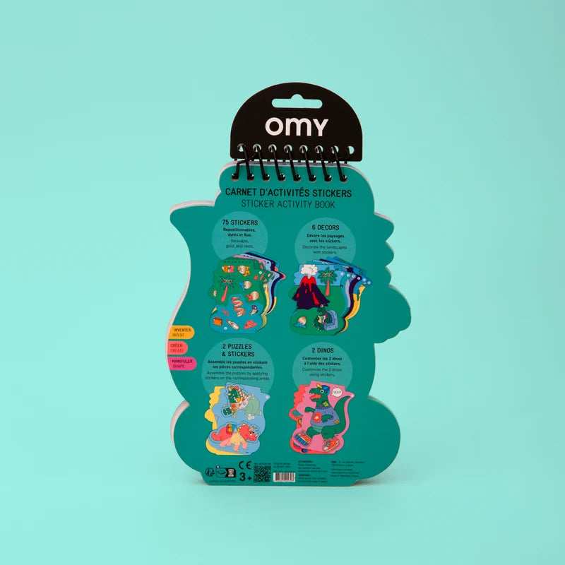 Carnet d'activités et stickers DINO