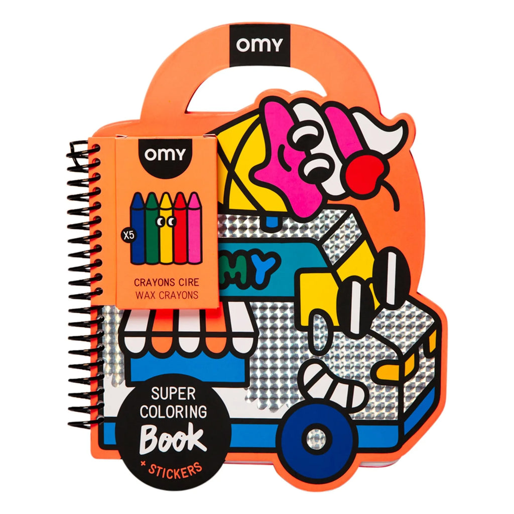 Carnet de coloriage et stickers Yummy