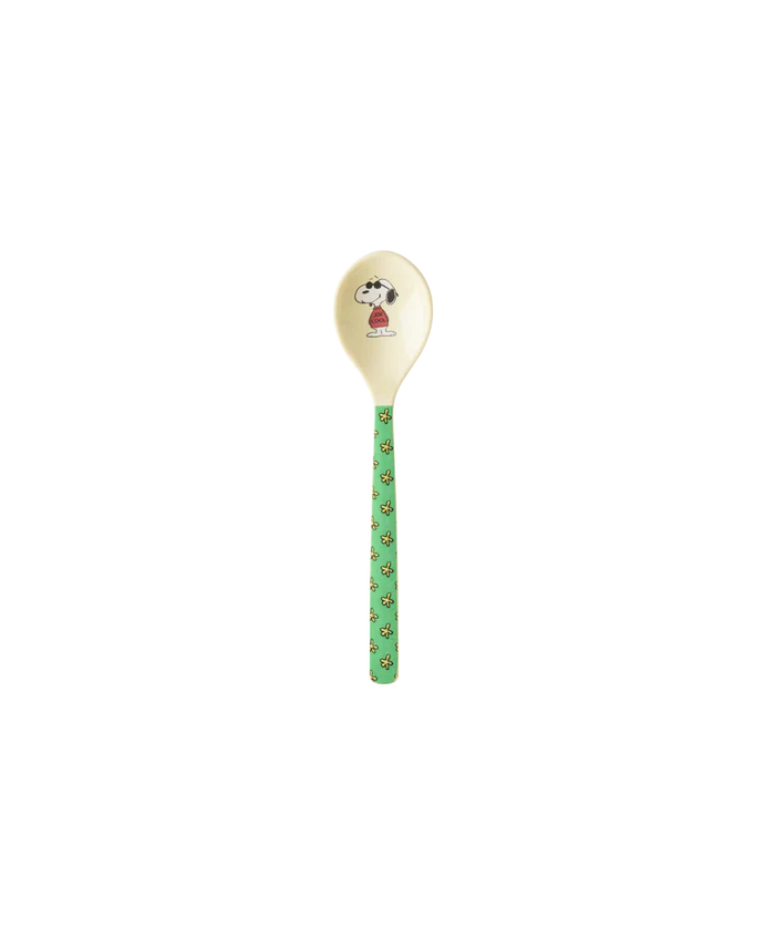 Petite cuillère verte SNOOPY en mélanine