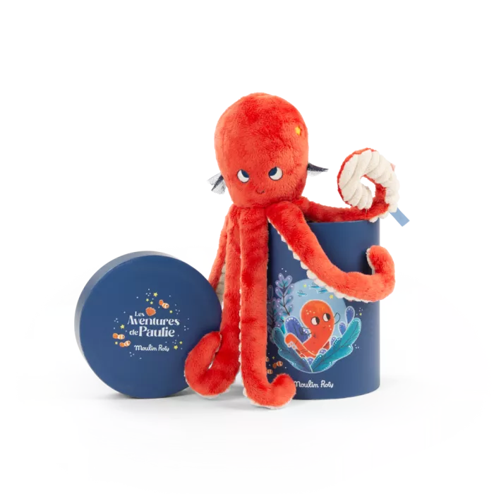 Poupée poulpe Paulie et son coffret