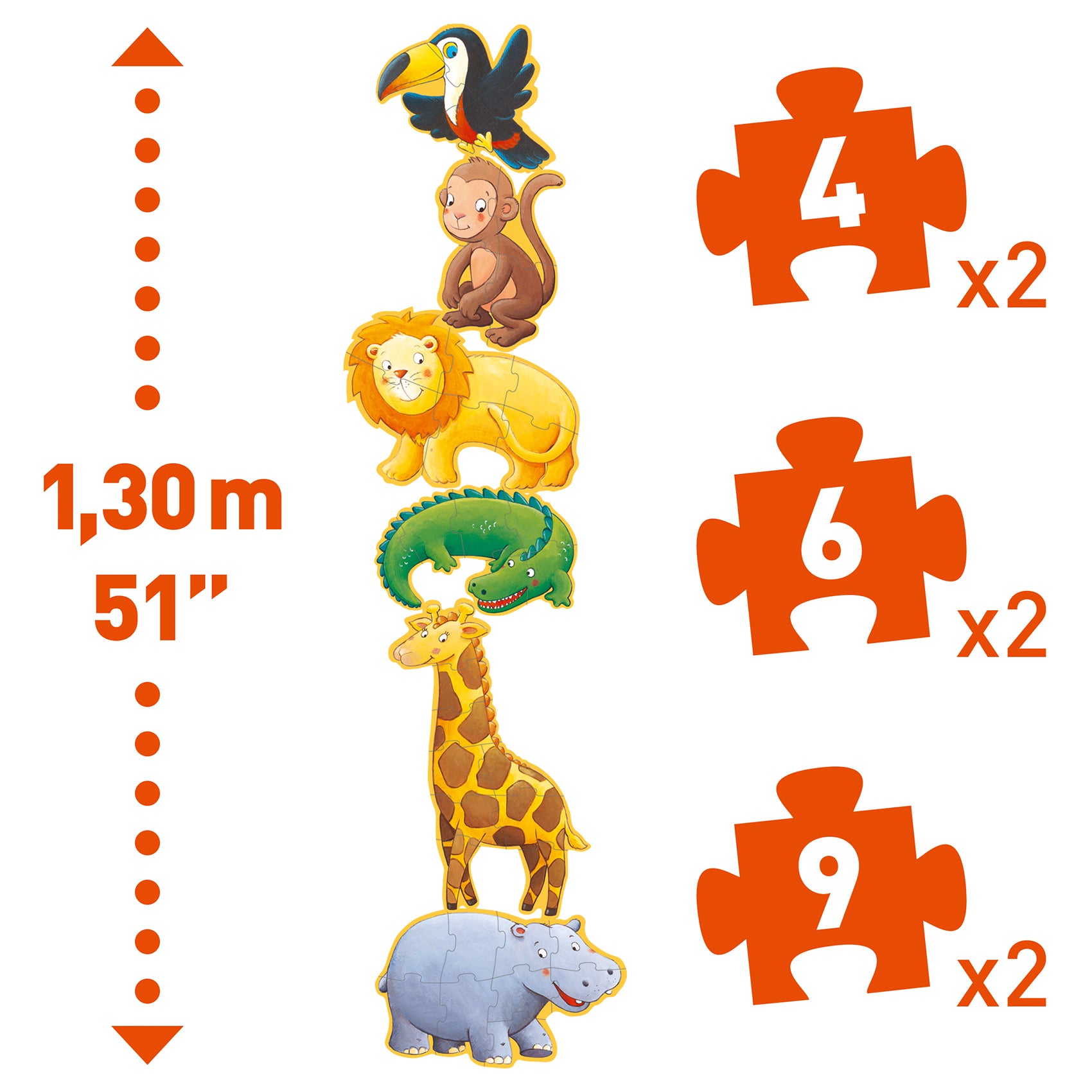 PUZZLE GEANT Ouistiti & ses amis