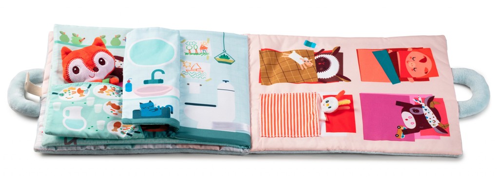 Livre tissu Bonjour Petit Renard