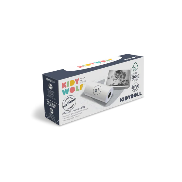 Kidiroll Recharge papier classique pour appareil photos